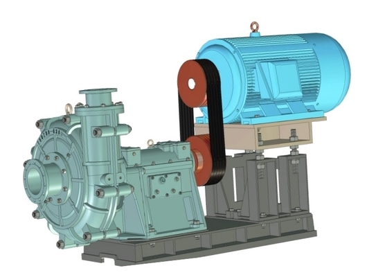 مضخة الطين ذات الضغط العالي 3775.5M3 / H ، مضخة الحمأة المحمولة 560kw 500ZBD-1250