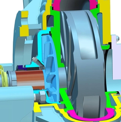 مضخة الطين ذات الضغط العالي 3775.5M3 / H ، مضخة الحمأة المحمولة 560kw 500ZBD-1250