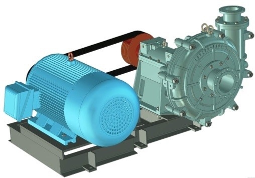 الكهربائية 37kw 576.0m3 / ساعة مياه الصرف الصحي الطين مضخة الطين منخفضة التآكل
